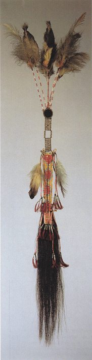 Haaransatz f�r einen Skalpzopf, eventuell
                          von der Sioux-Prim�rnation