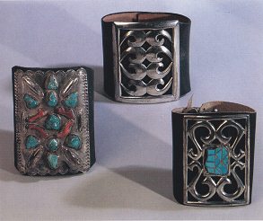 Pulseras en metal (ketoh) con piedras
                        turquesas de los nativos Navajo-Prim�rnation
                        (foto 5)