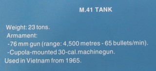 NATO-Panzer M41, Text