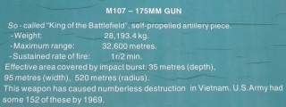 NATO-Selbstfahrhaubitze
                              M107 mit 175mm, Text