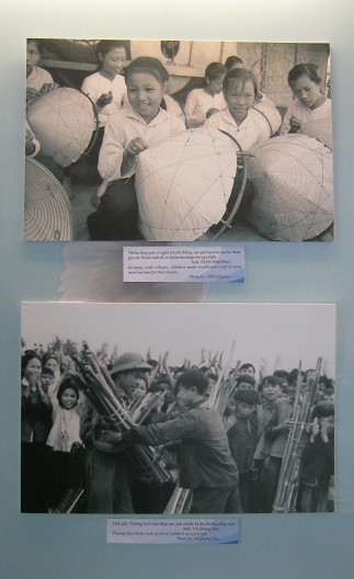 Kinder im
                              Vietnamkrieg produzieren H�te und St�cke