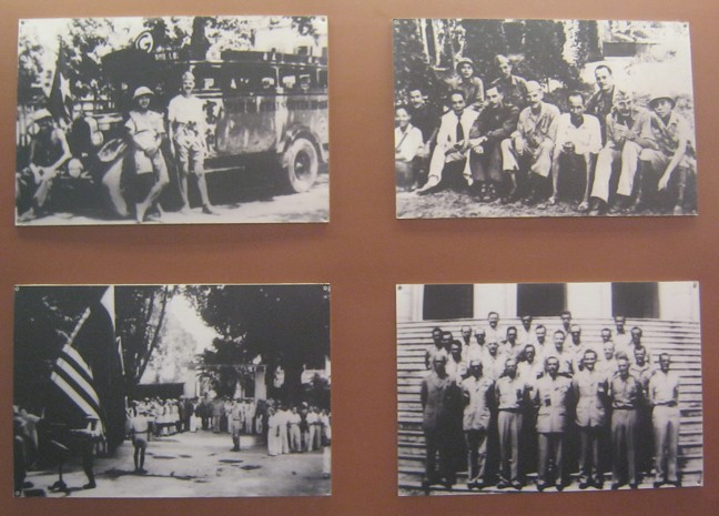 Vier Fotos zeigen die
                                "USA" 1945 in Vietnam