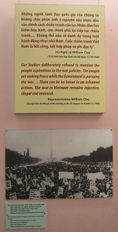 Abgeordneter Clay gegen
                                  Vietnamkrieg - und eine
                                  Anti-Kriegs-Demonstration