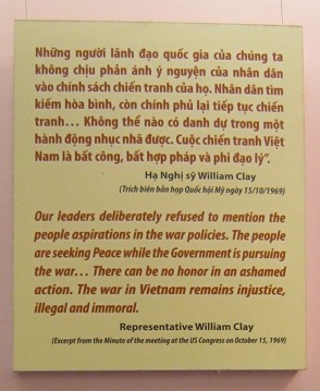 Abgeordneter William
                              Clay (Bill Clay) am 15.10.1969: Einen
                              Vietnamkrieg zu f�hren, ohne die
                              Bev�lkerung zu fragen, ist unmoralisch