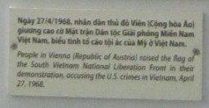 �sterreich: Demonstration
                              (Ostermarsch) gegen den Vietnamkrieg in
                              Wien, 27. April 1968, Text