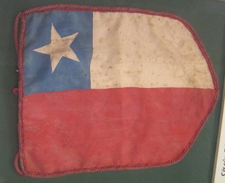 Wimpel der
                              Kommunistischen Partei Chiles, horizontal