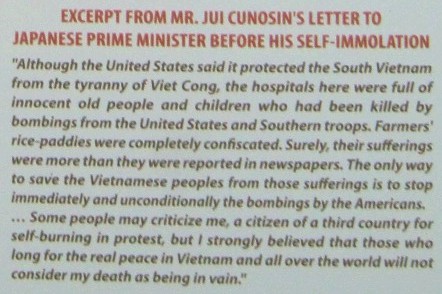 Der Brief
                                  von Jui Cunosin an den japanischen
                                  Premierminister vor der
                                  Selbstverbrennung