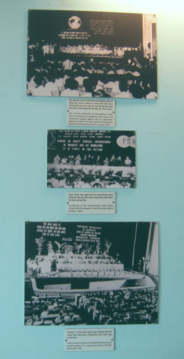 Gewerkschaftsversammlungen gegen den
                              Vietnamkrieg in Hanoi und Saigon