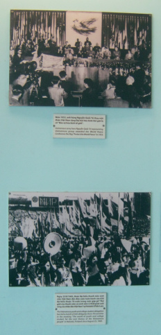 Die Vietnam-Friedensfahne von 1953 -
                              das Studententreffen in Helsinki 1969