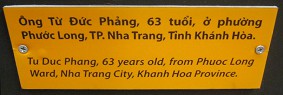 Agent-Orange-Opfer
                              Tu Duc Phang, Text: Tu Duc Phang, 63 Jahre
                              alt, aus dem Stadtbezirk Puhuoc Long,
                              Stadt Nha Trang, Provinz Khanh Hoa