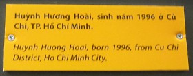 Agent-Orange-Opfer
                              Huynh Huong Hoai, Text: Huynh Huong Hoai,
                              geboren 1996, vom Distrikt Cu Chi in
                              Saigon (Ho Chi Minh-Stadt)