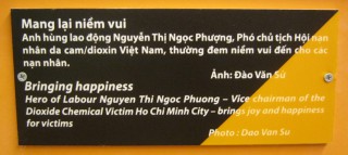 Agent-Orange-Opfer,
                                  Text: Gl�ck gebracht Die
                                  Arbeiterk�nigin Frau Nguyen Thi Ngoc
                                  Phuong - Vizevorsitzender der
                                  Vereinigung f�r Dioxin-Chemieopfer in
                                  Saigon (Ho Chi Minh City) - bringt den
                                  Opfern Freude und Gl�ck