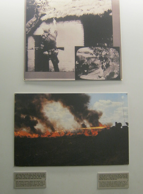 Die kriminelle
                              NATO fackelte in Vietnam ganze D�rfer ab,
                              hier wird das Dorf Ben Suc zerst�rt