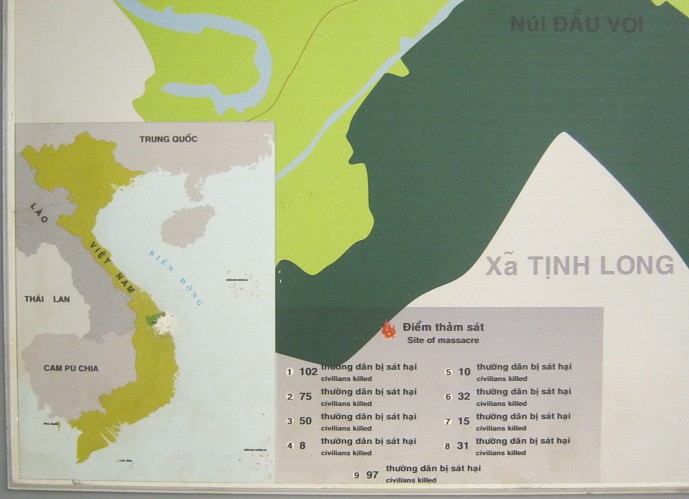 Das NATO-Massaker in My Lai,
                              Karte 01