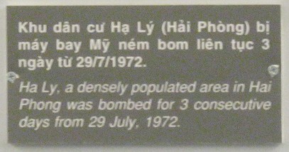 Ha Ly (Stadtteil der
                            nordvietnamesischen Hafenstadt Haiphong)
                            wurde von der kriminellen Pentagon-NATO ab
                            29. Juli 1972 3 Tage lang bombardiert -
                            Text