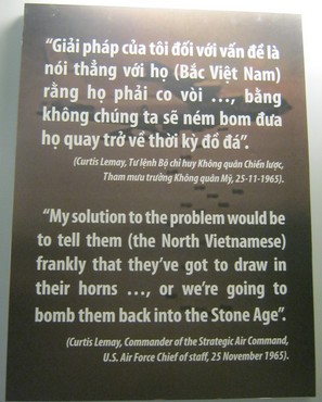 Der kriminelle
                              NATO-Kommandeur Lemay droht, Vietnam in
                              die Steinzeit zur�ckzubomben