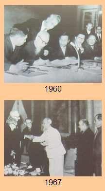 Ho Chi Minh in der UdSSR
                                  1960 und mit
                                  "US"-Intellektuellen 1967