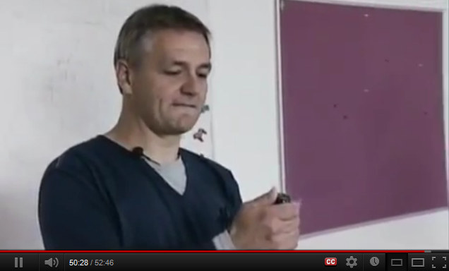 Henrik Svensmark popping champaign
                bottle